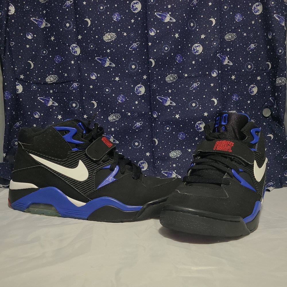 Nike Air Force 180 Black Blue Red Charles Barkley
